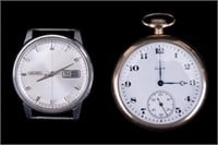 Elgin Pocket & Seiko Sportmatic Watches