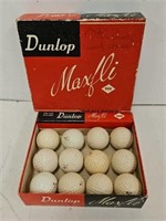 (12) Old Dunlop Maxfli Golf Balls