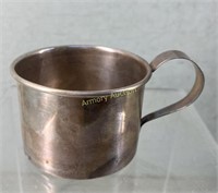 INTERNATIONAL SILVER STERLING BABY MUG ENGRAVED