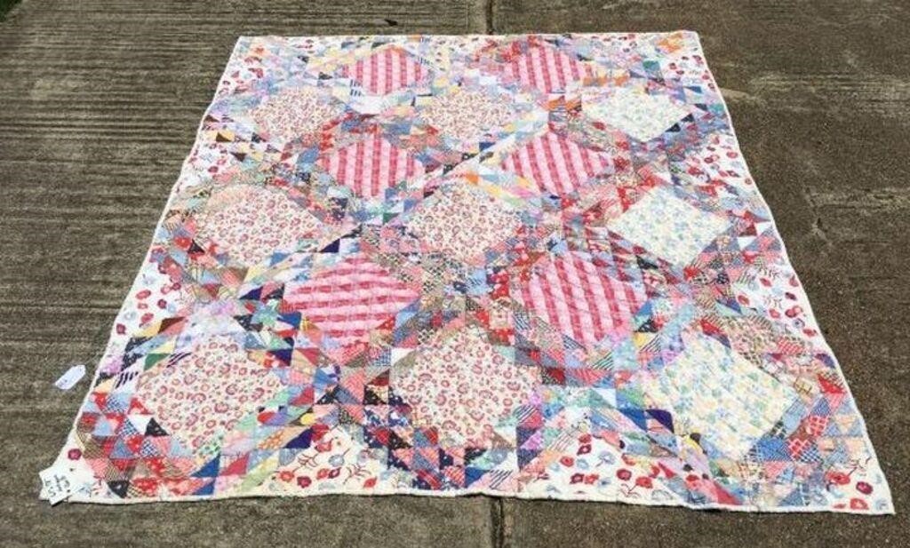 Antique Hand Stitched Quilt