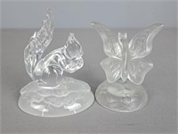 Crystal Squirrel And Butterfly