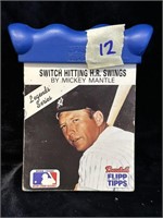 Switch Hitting Home Run Swing By Mickey Mantle