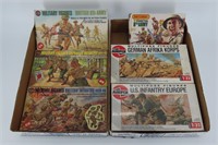 3 Trays Vintage Military Scale Model Kits