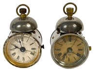 2 Antique Ansonia Bell Top Clocks