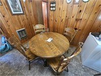 Oak Table w/ Four Chairs