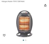 Halogen Heater (Open Box, Powers On)