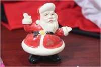 A Single Santa Salt of Pepper Shaker