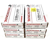 x6- Boxes of 5.56mm 55 gr. Winchester FMJ