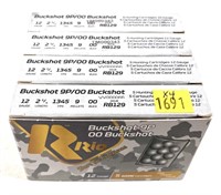 x4- Boxes of 12 Ga. 2.75" 00 buckshot by Rio,