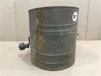 Vintage Acme Flour Sifter w/ wooden handle