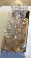 Lot of 13 glass cups