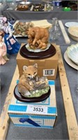 Fox and bear knickknacks