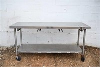 Stainless Steel Mobile Prep Table