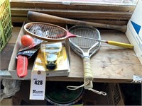 Racketball Rackets, Boomerang, Slingshot