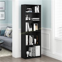 Furinno Jaya Simply Home 5 Shelf Bookcase Black