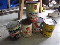 5 advertising oil cans