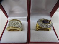 2 LADIES FASHION RINGS