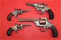 4 Project Revolvers;(1) Antique 2nd model? H&R