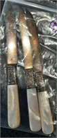 (3) Landers-Frary and Clark sterling knives