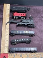 Box car freight crane model railroad train lot
