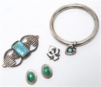 Native American Lady's Silver Jewelry, 4 Pcs.