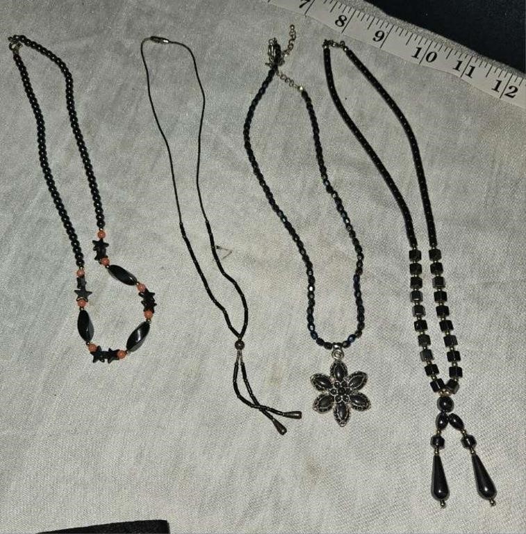 4 necklaces