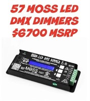 $6700 Lot of 57 MOSS Quad-LED DMX Dimmers
