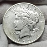 1922-D Peace Silver Dollar