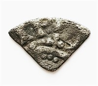 England, 1300s silver Farhing coin 1/4