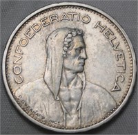 Switzerland 5 Francs 1932B