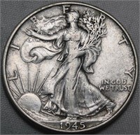 USA Liberty Walking Half Dollar 1945