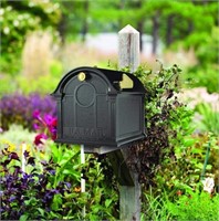 Whitehall Products Balmoral Mailbox, Black