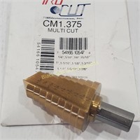 TRU CUT 1-3/8" Titanium Stepped Drill Bit