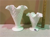 FENTON MILKGLASS VASES