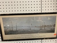 VINTAGE MARITIME PRINT - 21 X 10 “