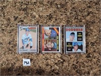 LOT OF 3 DODGERS BASEBALL CARDS