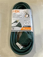 HDX 25ft Indoor/Outdoor Multi-Outlet Extension Cor