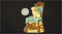 Victorian die Cut Trade Card Geo. Couch Fine Shoes