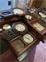 Choice of 6 wooden clocks