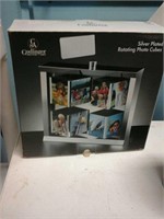 Silver plated picture Cube