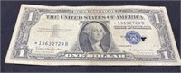 1957 B Silver Certificate $1 Dollar Bill