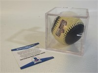Signed Mobile  Bay Bears Baseball in Case