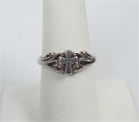 Sterling Silver Cross Ring