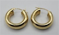 14k Yellow Gold Pierced Earrings 2.5g