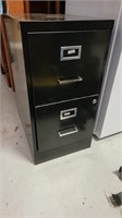 Metal 2 Drawer File Cabinet * SHOWS WEAR*
