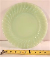 Vintage Jadite Style Green Plate