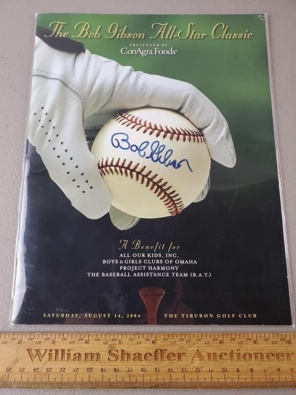 Bob Gibson All Star Classic Signed