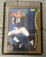 Peyton Manning Topps Chrome Draft Pick Card