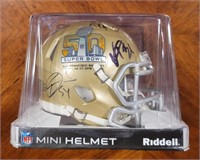 Signed Mini Helmet: Super Bowl 50