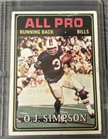 1974 Topps O.J. Simpson Card #130